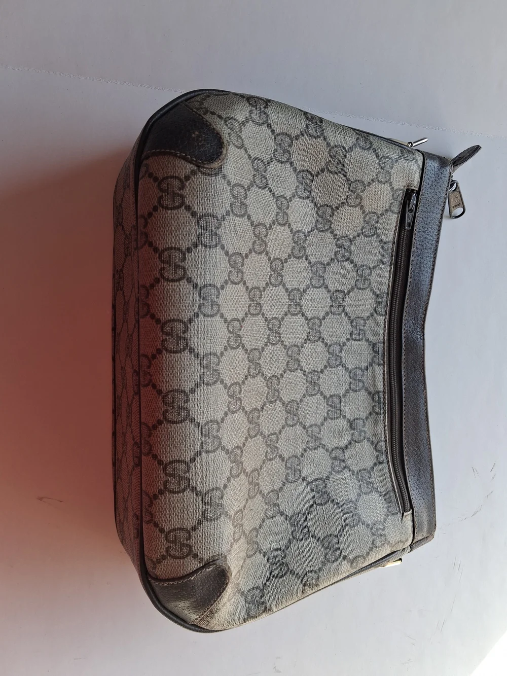 Gucci Brown/Beige Monogram Cosmetic Case Crossbody - Picture 2 of 14